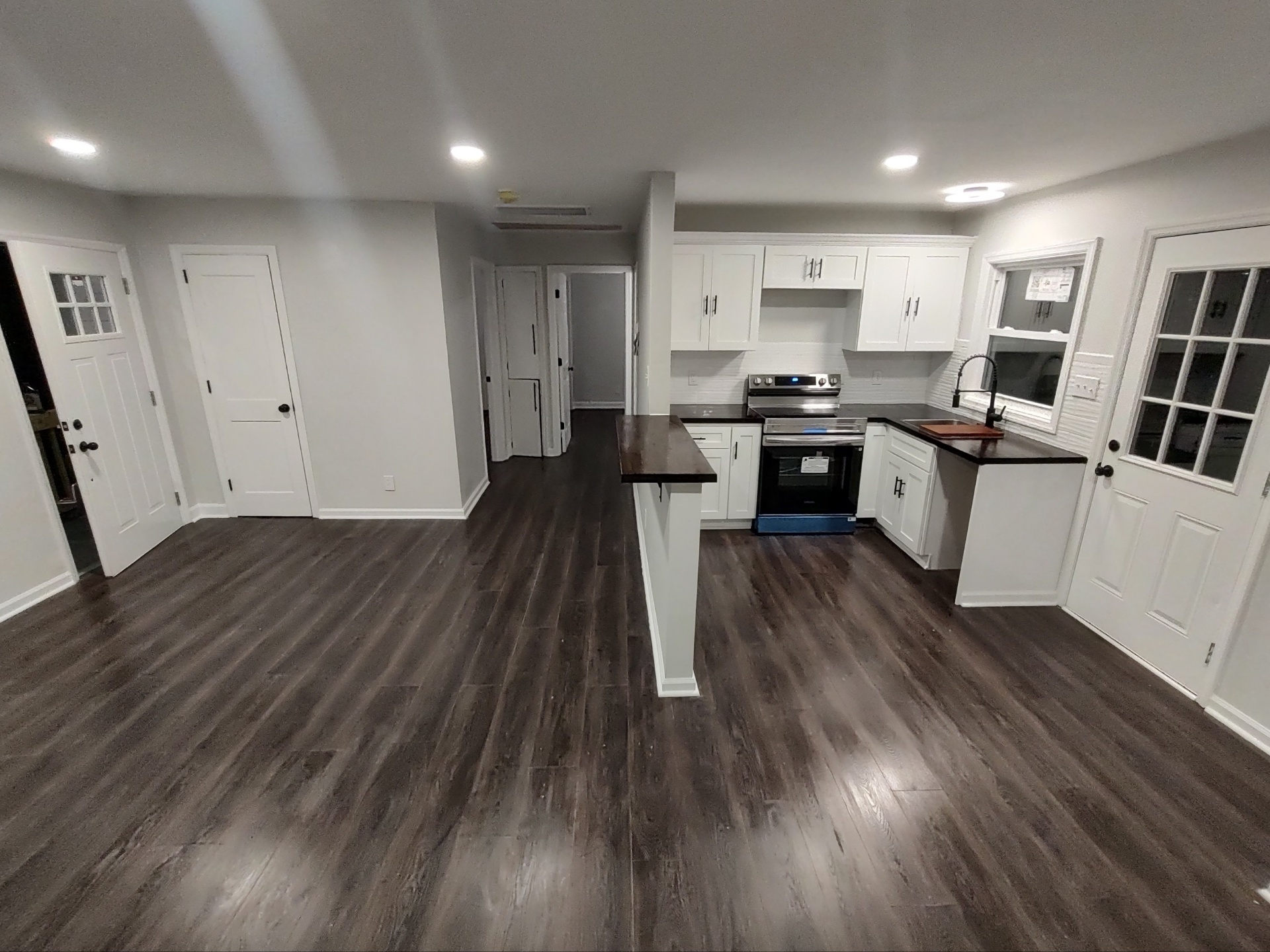 Open common area and kitchen inside a DALS residence